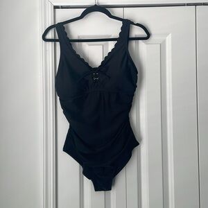 NWT Kona Sol black one piece bathing suite size M